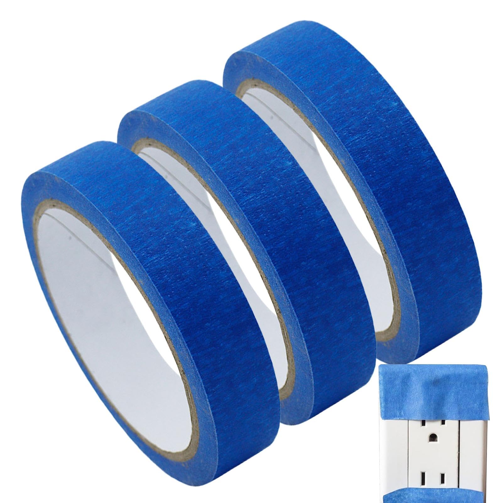 Painters Tape - Masking Tape for Clean Paint Lines | Easy Peel Adhesive, Protects Surfaces, Prevents Paint Bleeding, Ideal for Walls, Trim, Crafts, and Home Improvement Projects