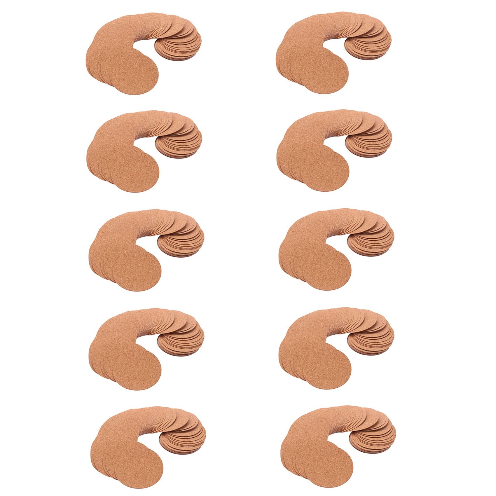 Hndhbfgrt Self-Adhesive Cork Coasters,Cork Mats Cork Backing Sheets for Coasters and DIY Crafts Supplies (600 Pcs, Round)