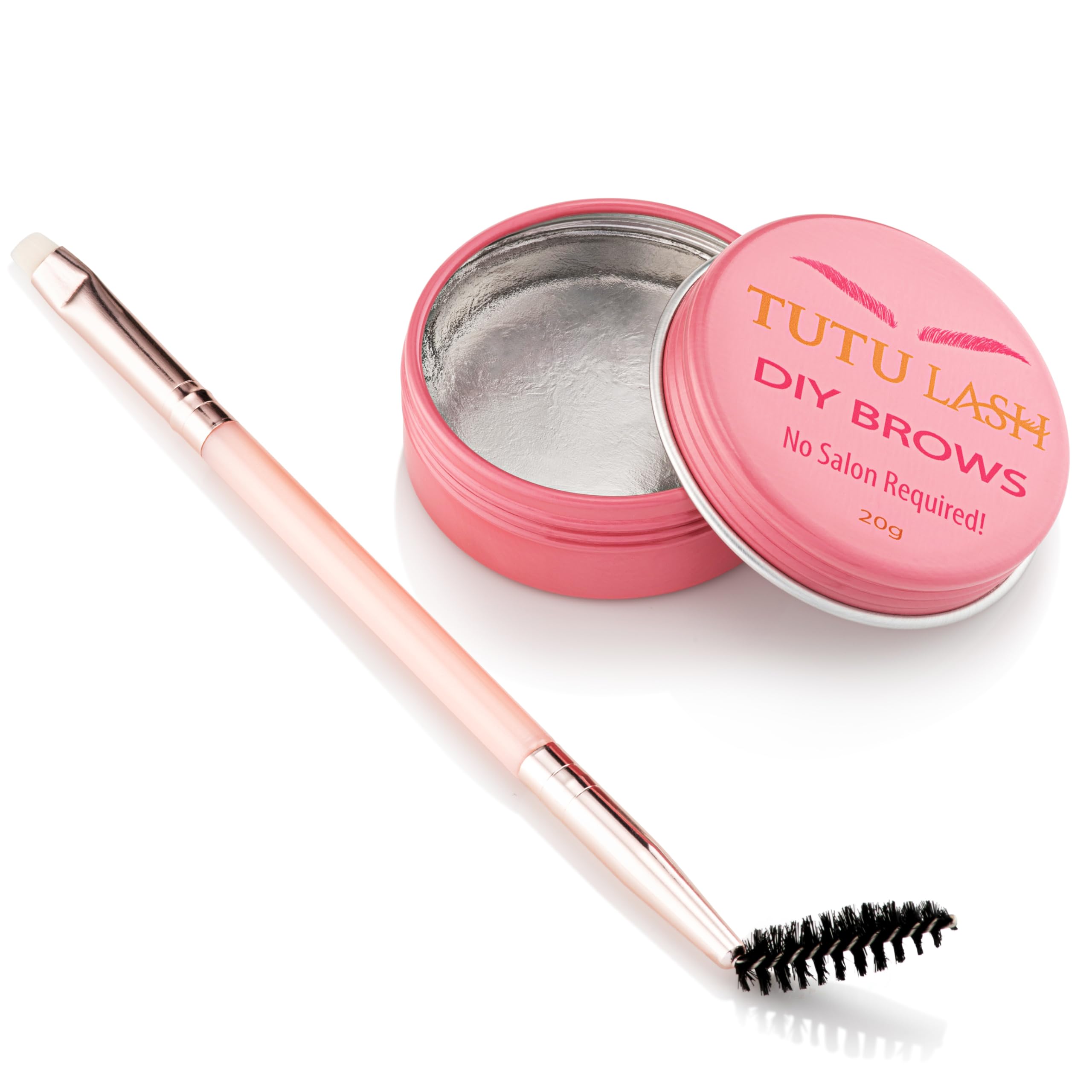 TUTU LASH DIY Brow Styling Gel, brow wax and double ended brush, daily brow lamination at home, eyebrow lamination
