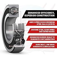 Vista 2 de FastEddy Bearings Kit de rodamientos sellados compatible con chasis Tamiya MB-01