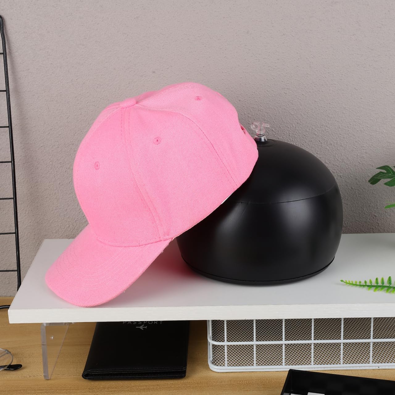 Cabilock 3Pcs Inflatable Hat Holder Stand, Portable Lightweight Cap Display Support Rack for Baseball Cap, Countertop Hat Storage Organizer