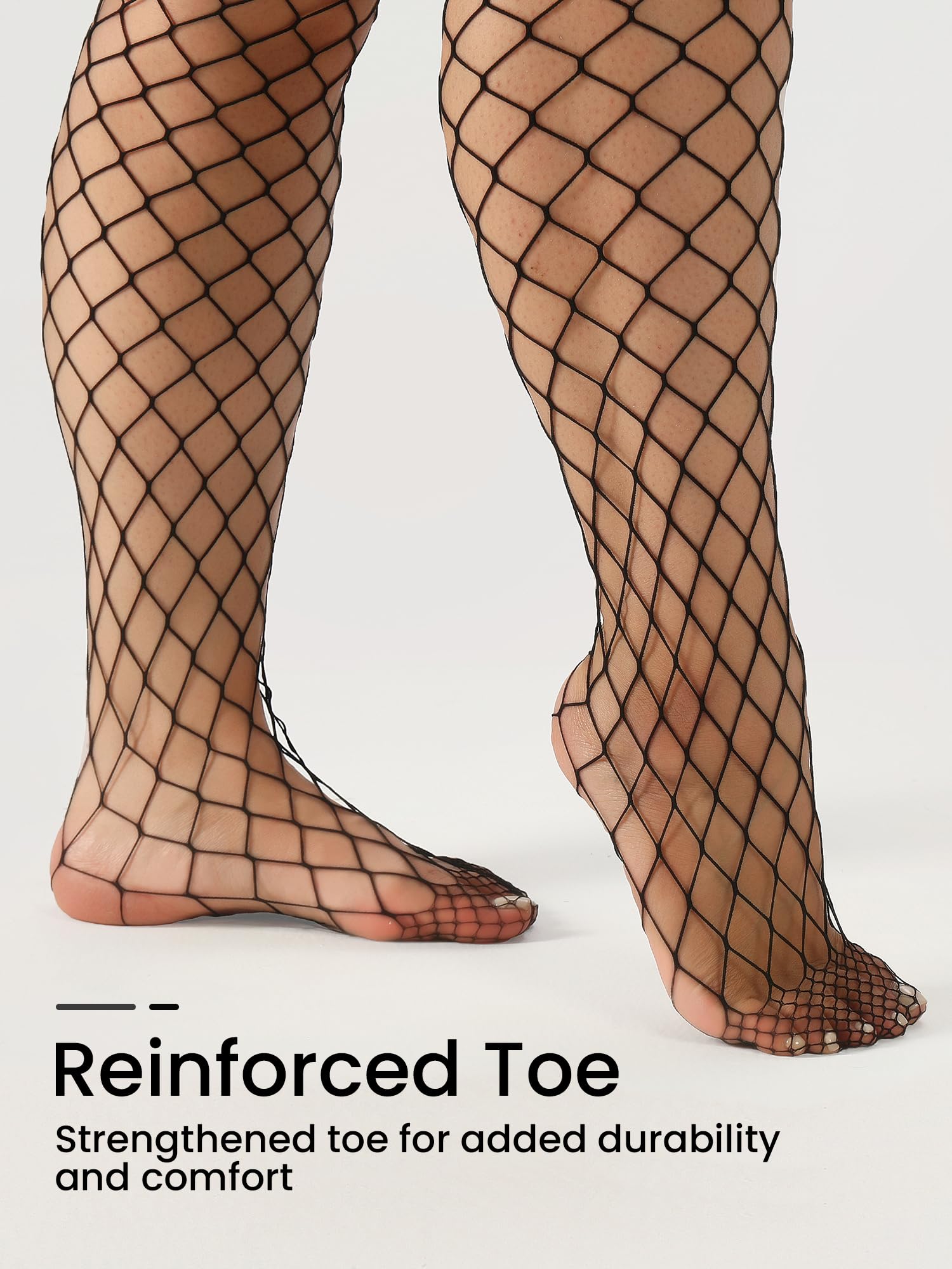 ANNTXL Plus Size Fishnet tights stockings Big Mesh Leggings Pantyhose for women: Pink