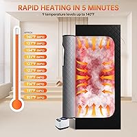 Vista 3 de Sauna para una sola persona, caja de sauna extra grande