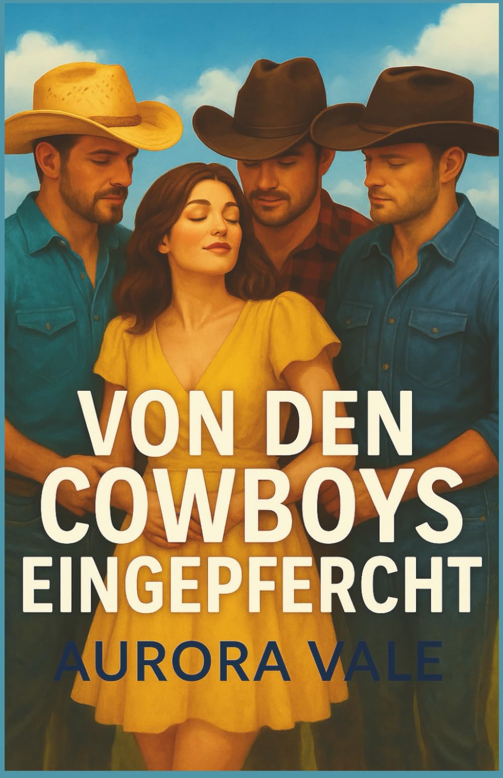 Von den Cowboys Eingepfercht: Eine Reverse-Harem-Romanze (Reverse Harem Romance-Serie)