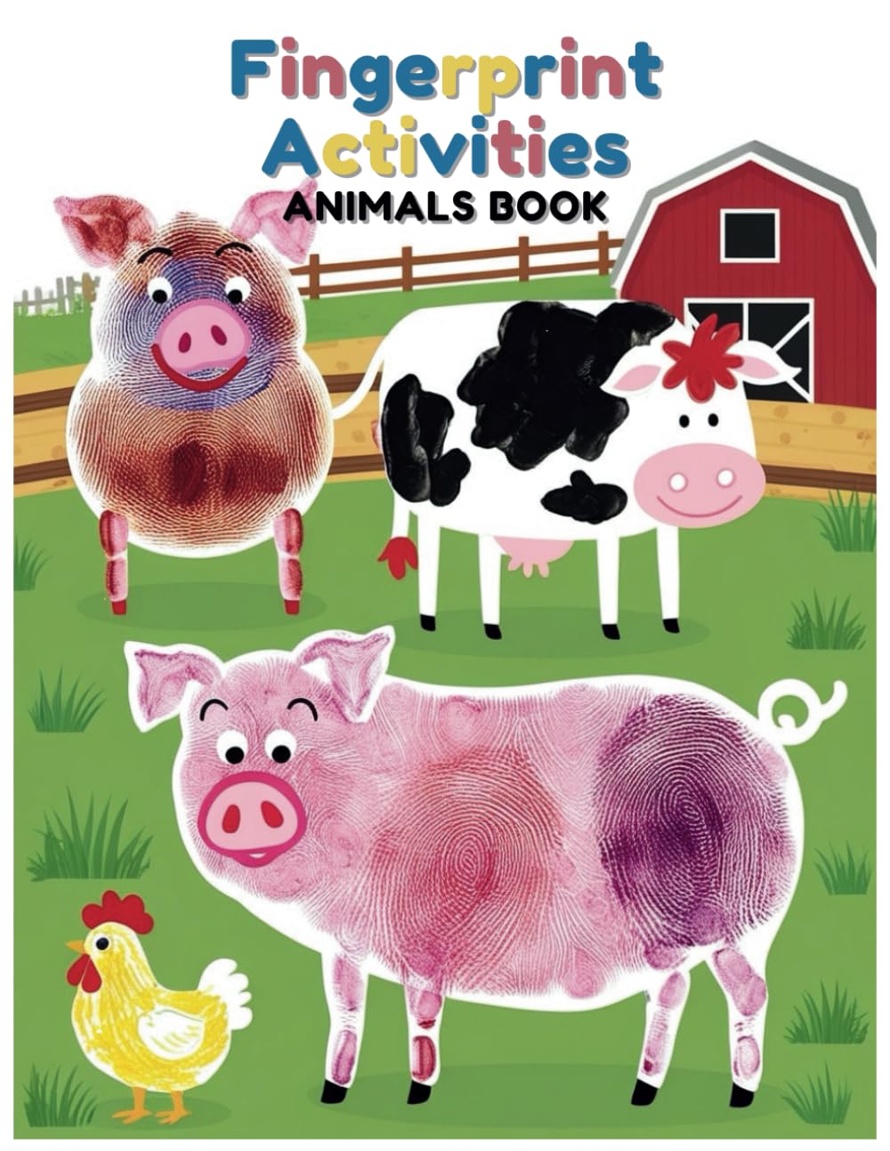Fingerprint Activities Animals Book: Interactive Animal Art Made Simple with Fingerprints