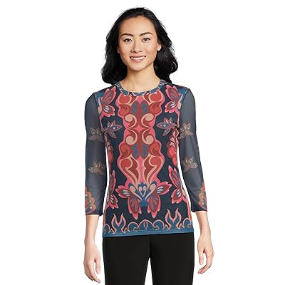 Johnny Was Kaia Mesh T Shirts Women