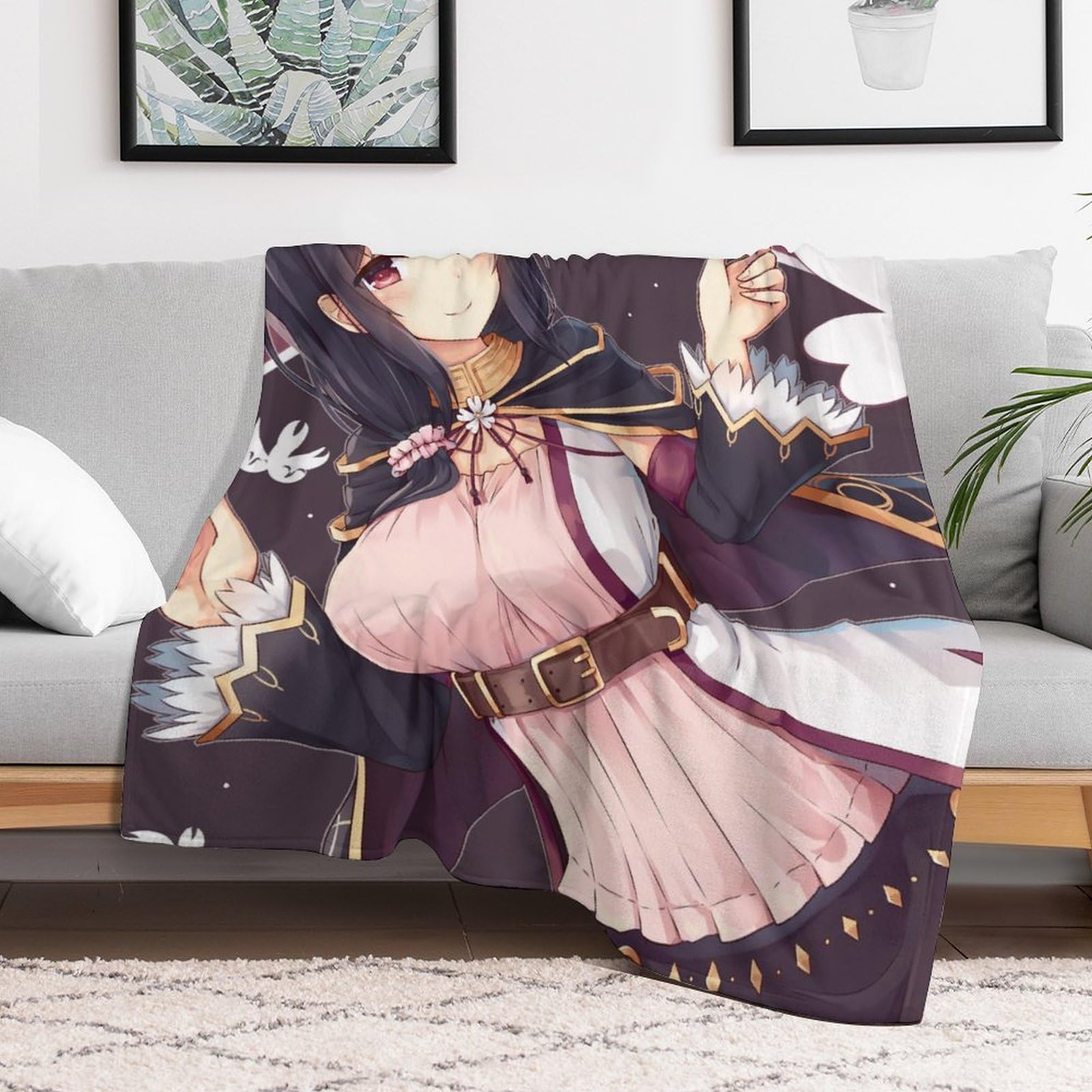 Amazon｜毛布 フラワーナイトガール ナイトフロックス アニメ毛布