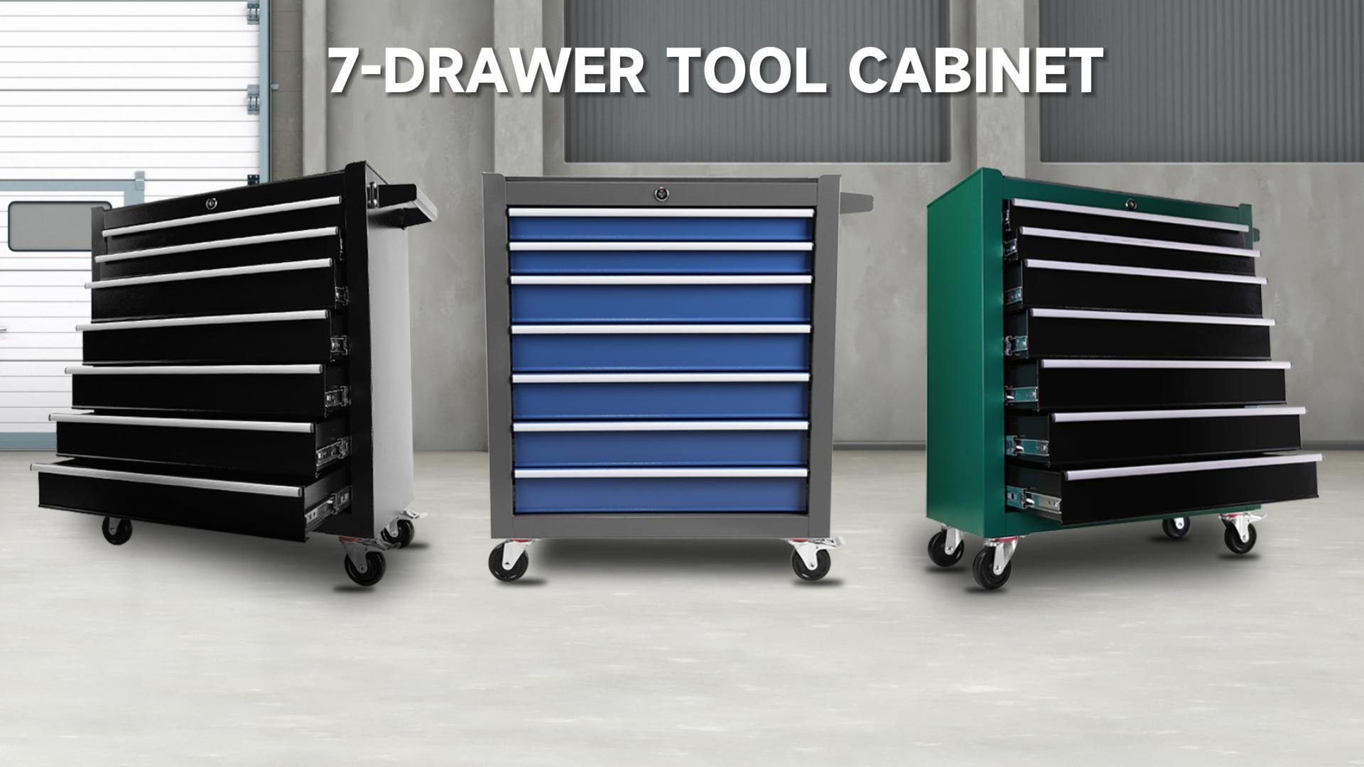 Amazon.com: 7-Drawer Rolling Tool Cart, Rolling Tool Box on Wheels