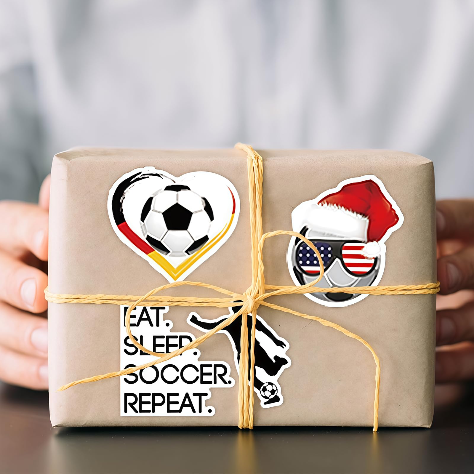 Sticker Kinder Bundesliga Sticker 25/26 Autocollants de Football 100 pièces Vinyl Imperméables pour Garçons Filles Adolescents pour Fêtes Coupe du Monde École Ordinateur Portable Coque de