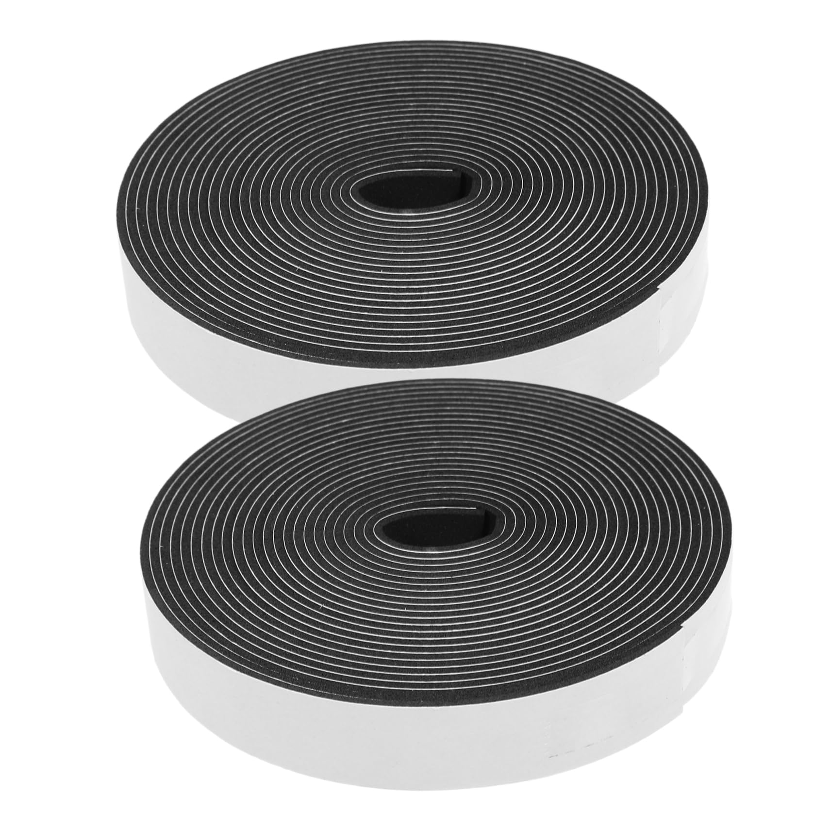 Operitacx 5 Series Tira Antisonido Cinta De Insonorización Adhesivo Tira De Sellado Poroso Cinta Gruesa A Prueba De Golpes Tiras De Sellado De Puertas El Plastico Negro 2 Rollos*5