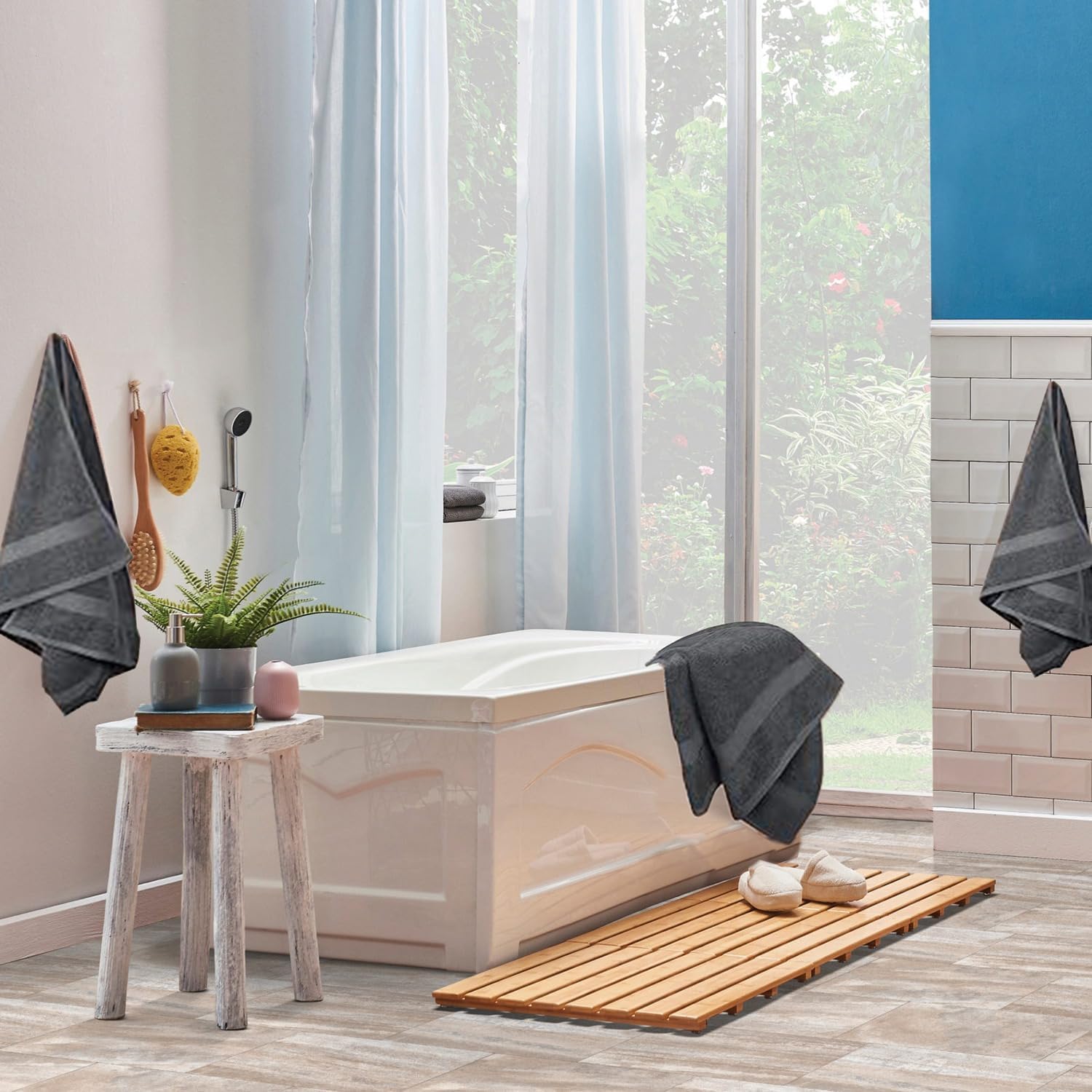 Set di 10 asciugamani da bagno, 600 g/m², 100% spugna, di alta qualità, molto assorbenti, per bagno, doccia, uso quotidiano, lavabile in lavatrice (50 x 100 cm, grigio)