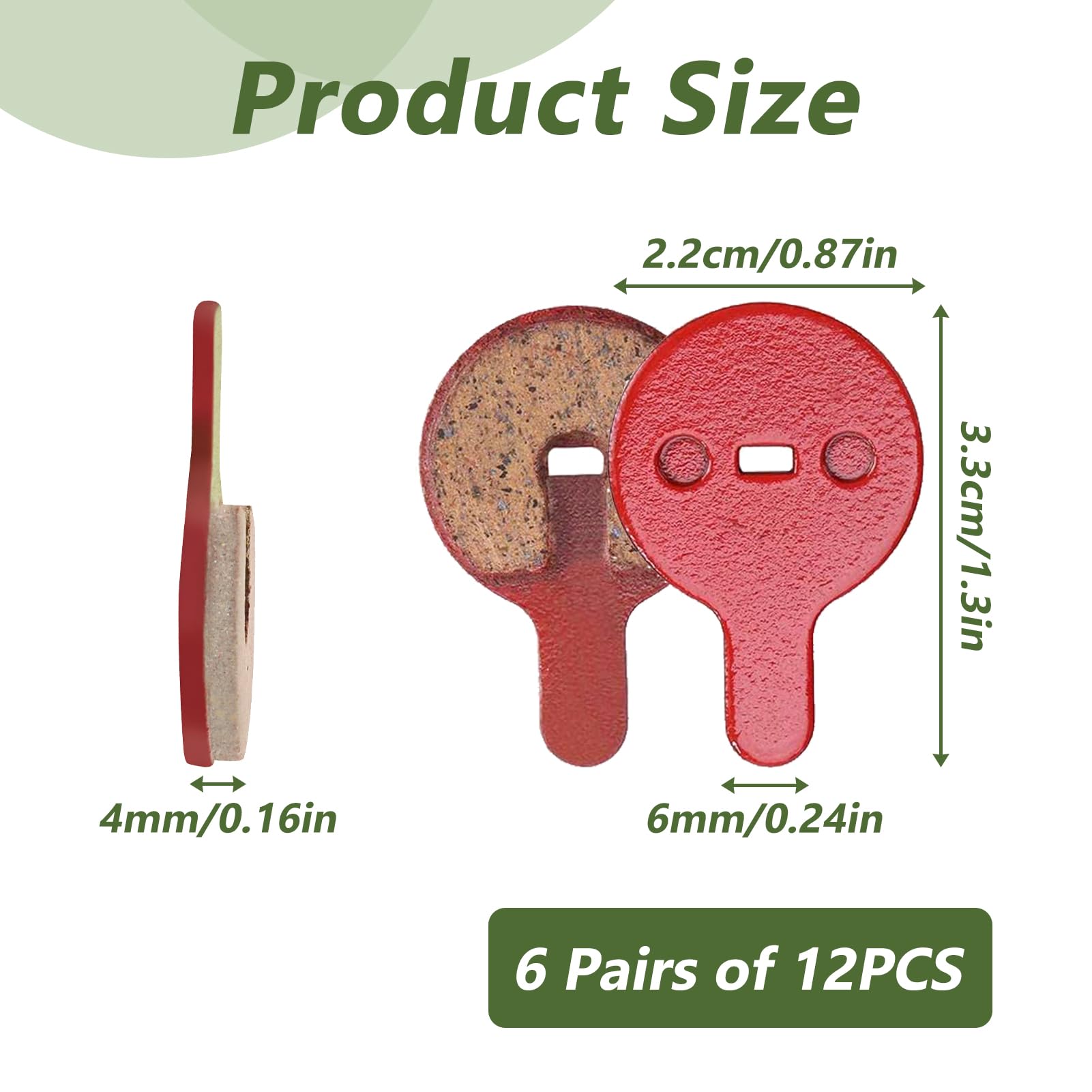 Kit 5 Coppie Pastiglie Freni Disco Per Bici E Scooter - Semi-Metalliche