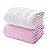 MUKIN Baby Bath Towels, Super Soft Cotton Receiving Blanket for Baby\'s Delicate Skin,2Pack Swaddle Blanket for Newborns Toddlers Boy Girl,Baby Registry as Shower (White+Pink)
