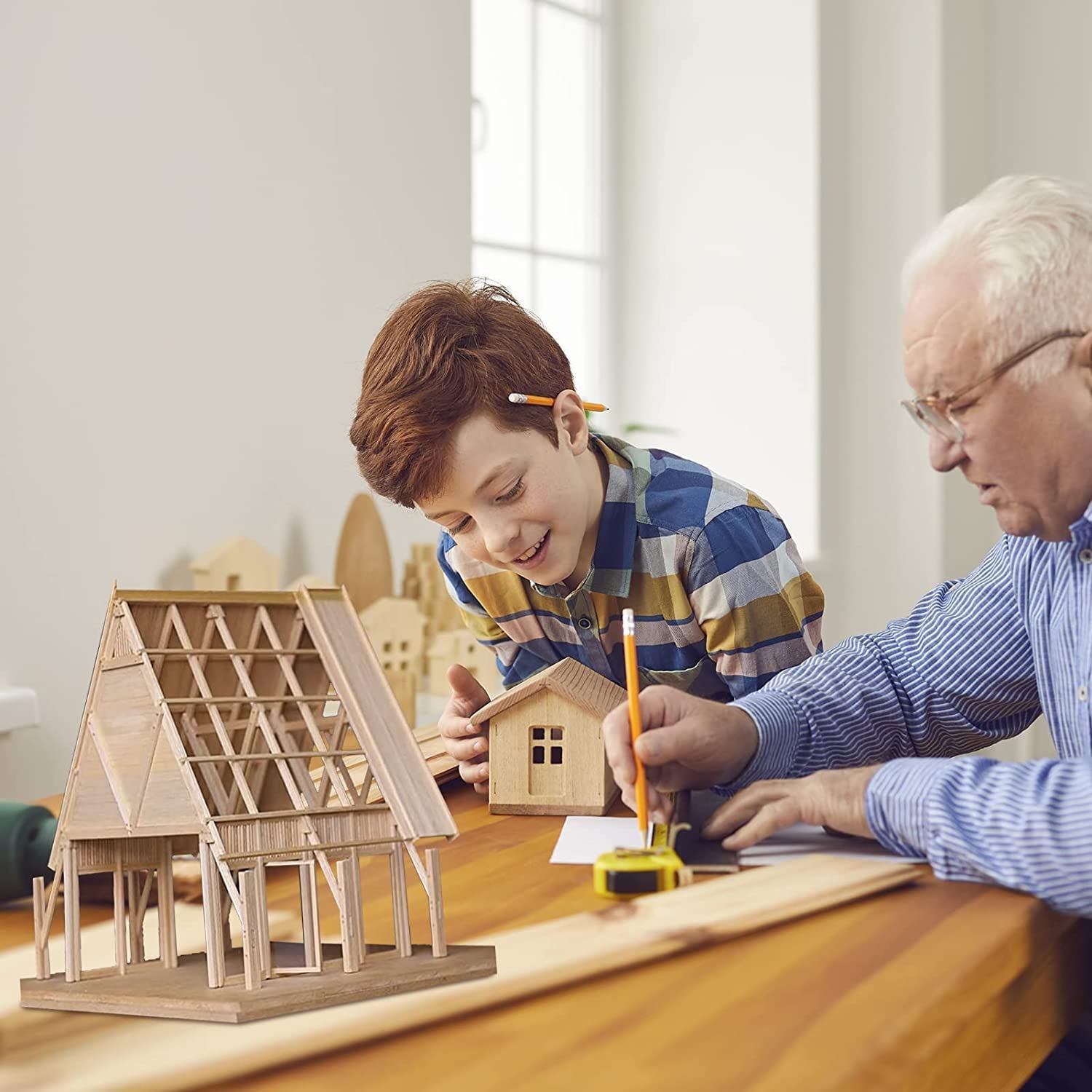 120 Pcs Wooden Sticks For Craft, 30c*3 Square Wooden Dowels Rods - View #5