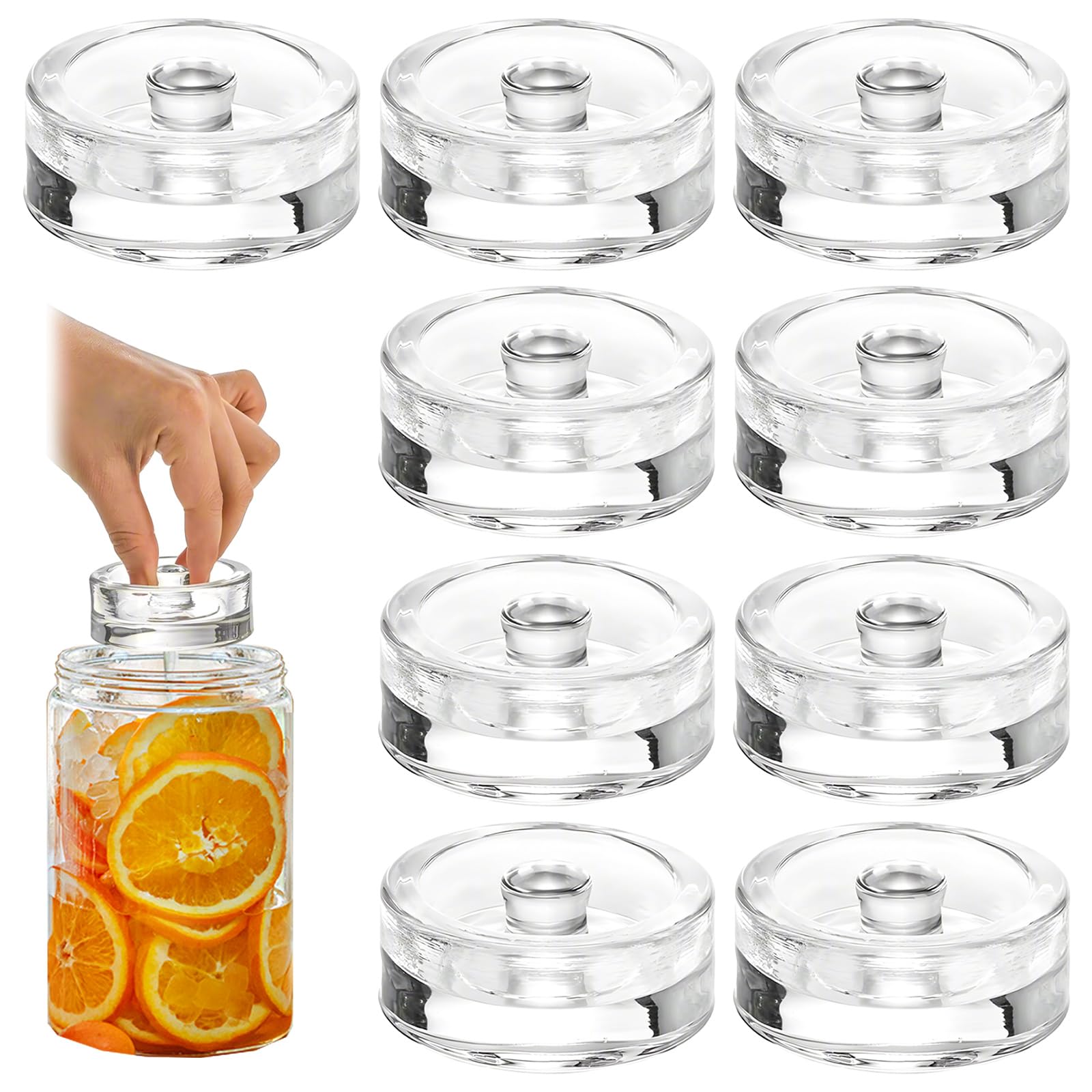 Poids de fermentation en verre pour réussir vos bocaux de légumes sains à la maison