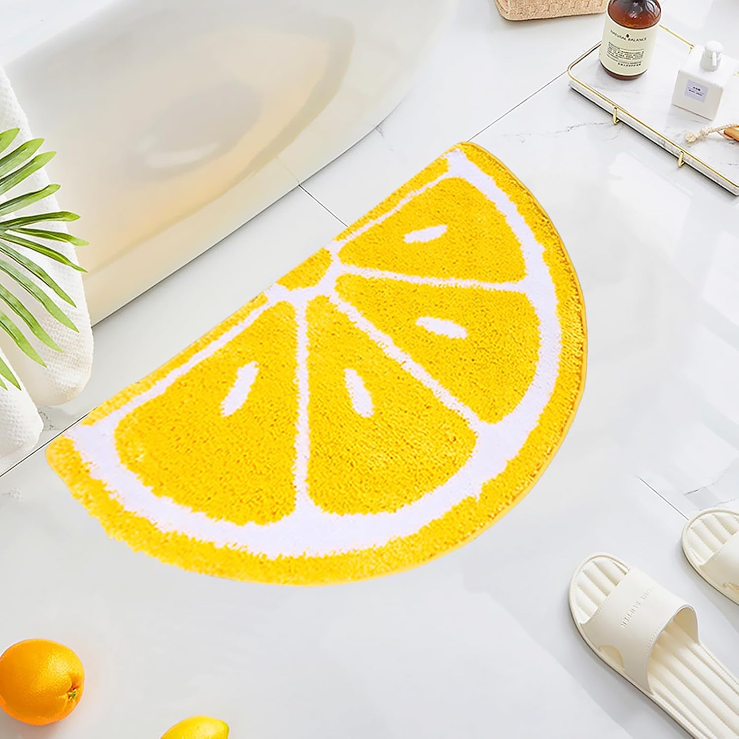 LEVINIS Cute Egg Rug Bath Mat for Bathroom, Non Slip Soft Floor Mat Water Absorbent Funny Bath Rugs for Sink, Tub, Toilet, Entry Way 30"×21"