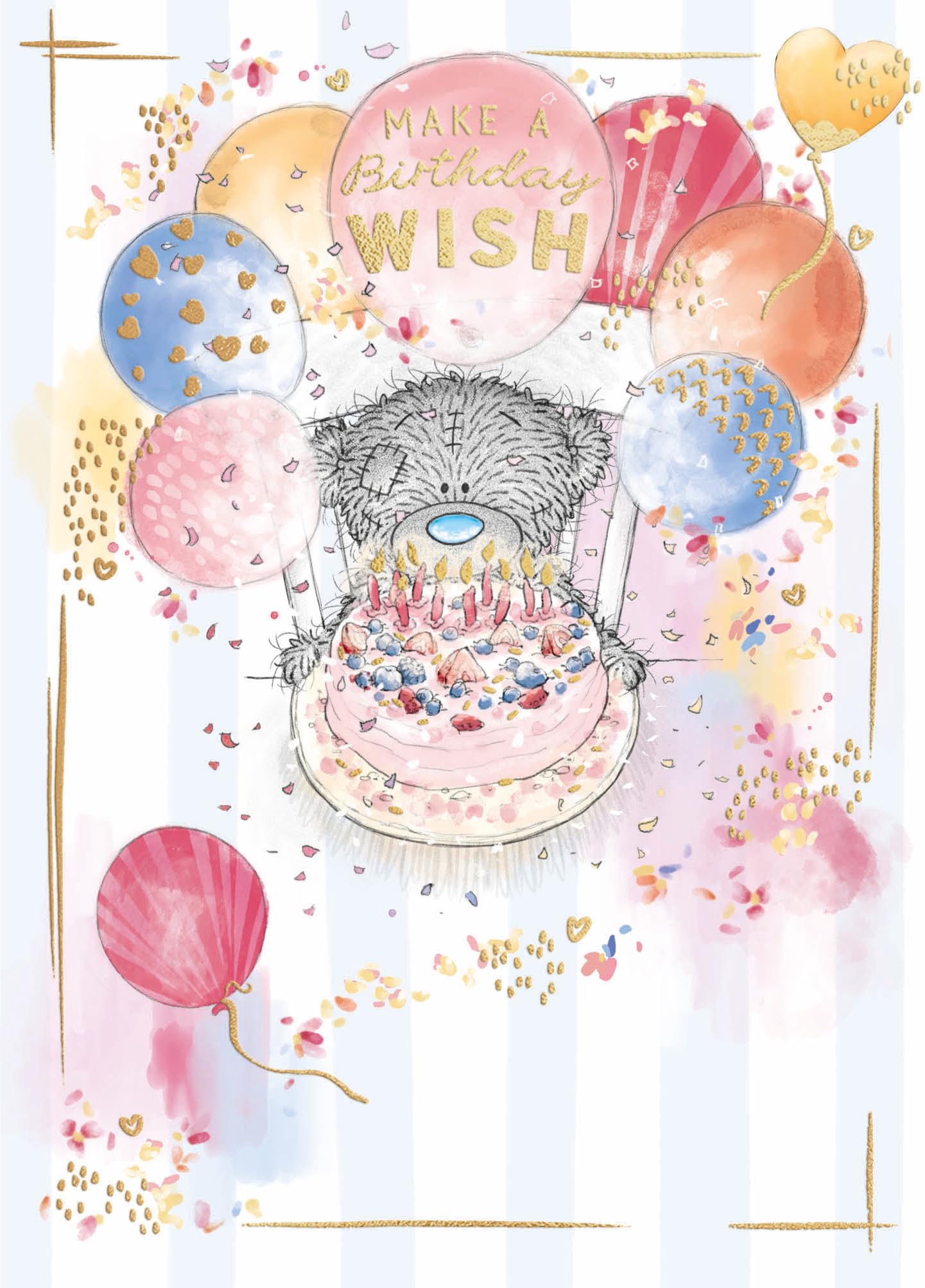 Me To You Bear Make a Wish Birthday Card