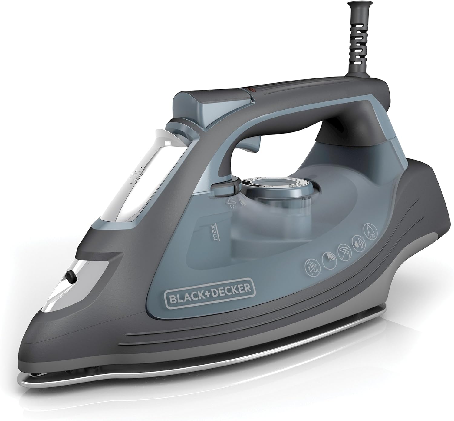 BLACK+DECKER IMPACT Advanced Steam Iron with Maximum Durability and 360° Pivoting Cord, Gray, IR3000
