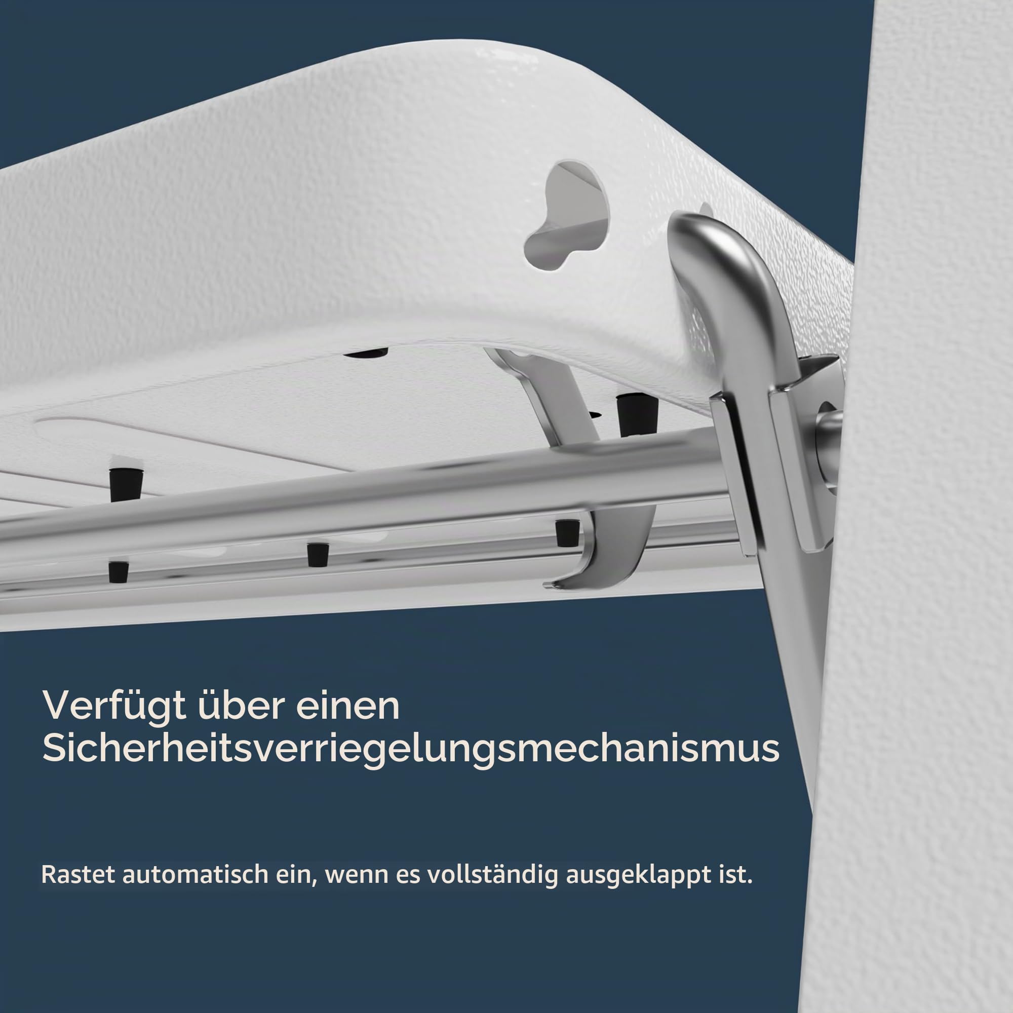 Home Vida® 4 Schritt Leiter, Heavy Duty Stahl, faltbar, tragbar mit Antirutschmatte