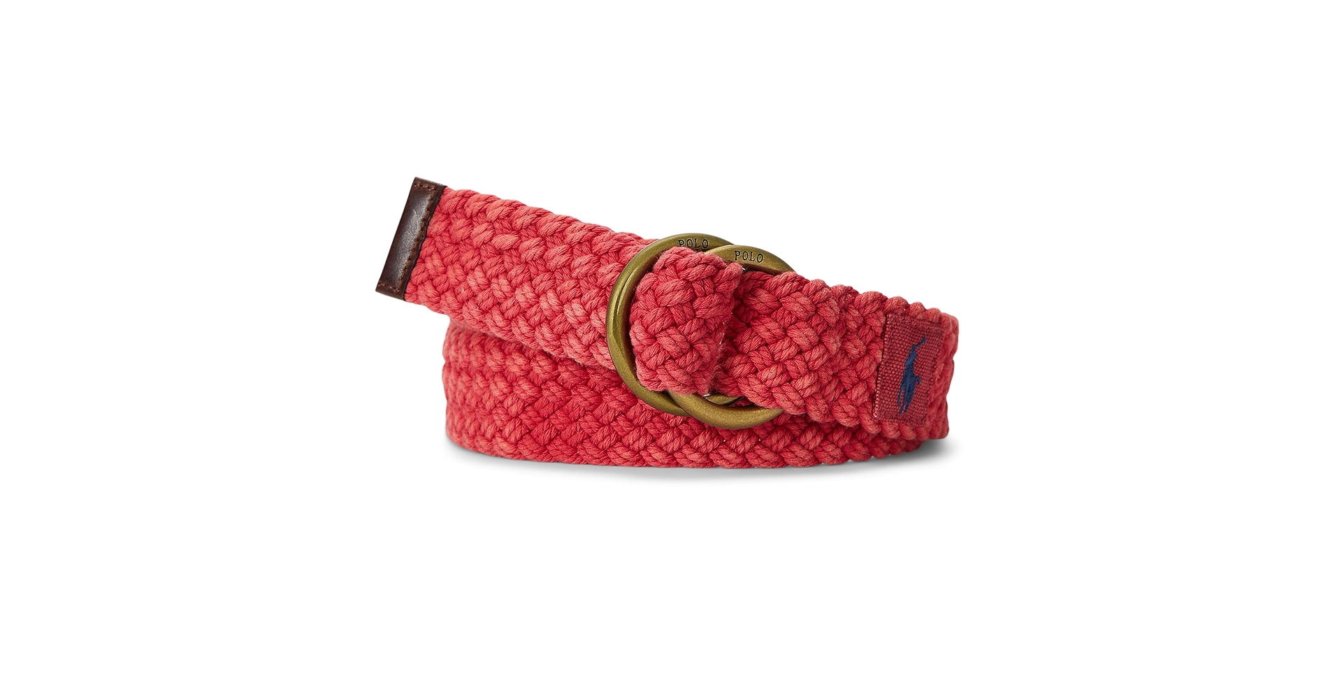 Amazon.com: POLO RALPH LAUREN Mens Leather-Trim Braided Belt Chili