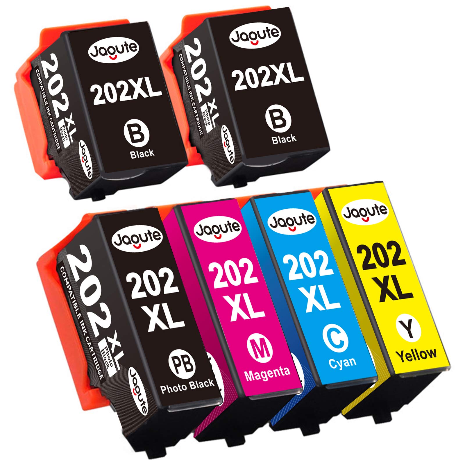 Jagute 202XL Compatible Cartucce d'inchiostro Sostituzione per 202XL 202 per Expression Premium XP-6000 XP-6005 XP-6100 XP-6105 XP6000 XP6005 XP6105 (Pack of 6)