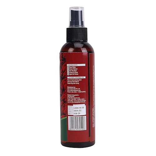Miniatura 5 de Spray de agua de rosas | Bruma hidratante para piel y cabello | Sin tintes ni alcohol | Cuidado de la piel, baño, jabones, cuidado del cabello,