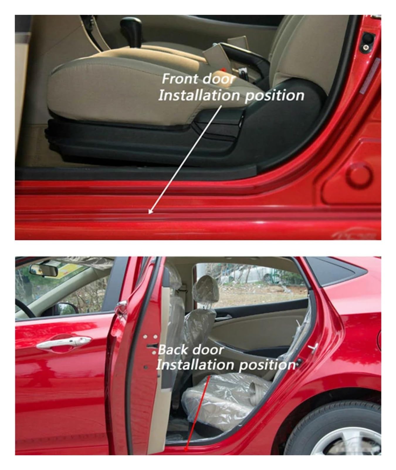 4-delige Auto-instaplijstbeschermer voor Mazda CX5 CX-5 2013-2016, Roestvrijstalen Instaplijsten, Antislip Krasbescherming, Auto-instappedaalaccessoire,2017~2021 Inner threshold