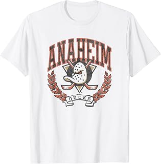 Anaheim Ducks Vintage Victory White Licensed T-Shirt