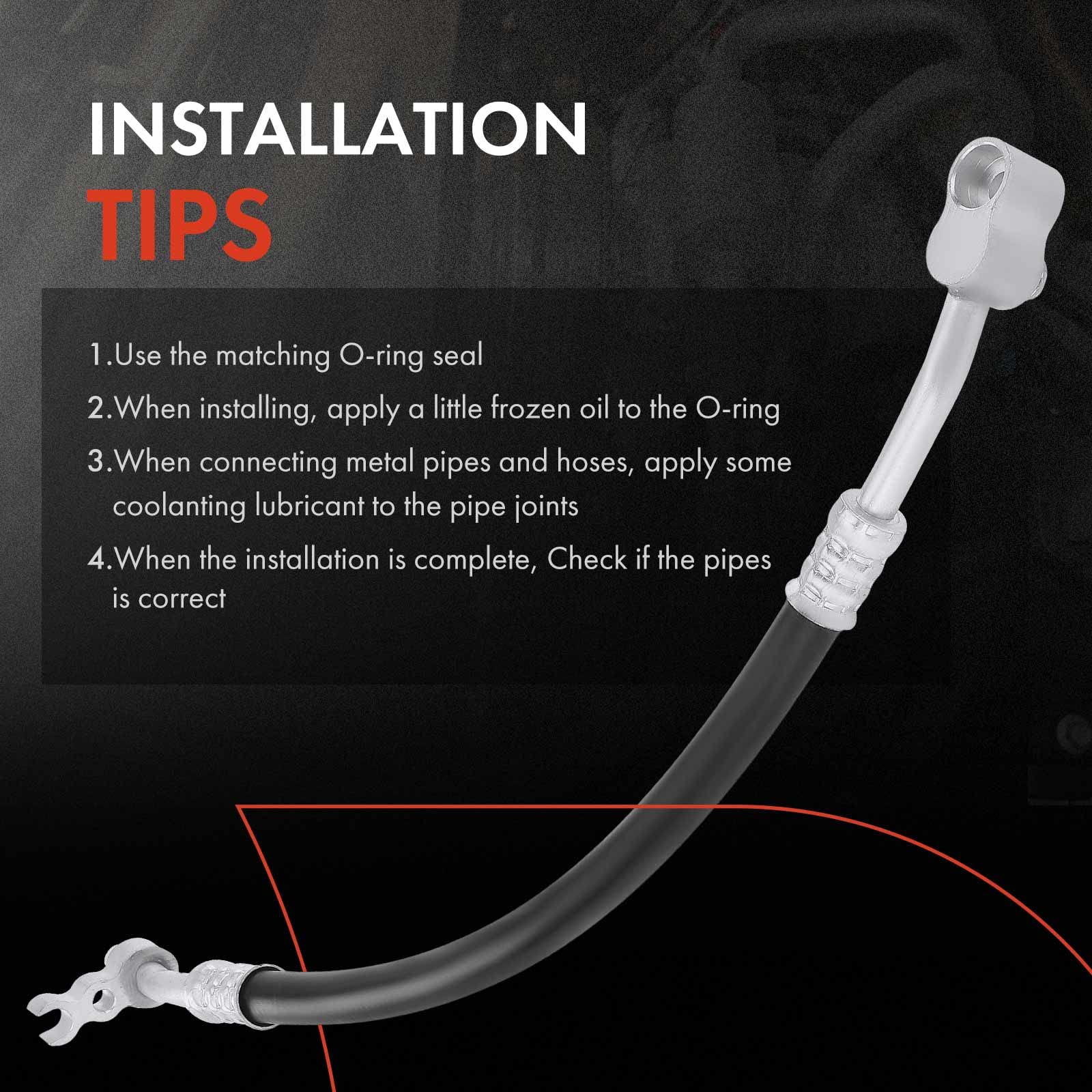 A-Premium Manguera De Línea De Descarga De Aire Acondicionado Compatible Con Mercedes-Benz W211 W212 E350 2006 2007 2008 2009 V6 3.5L - View #11