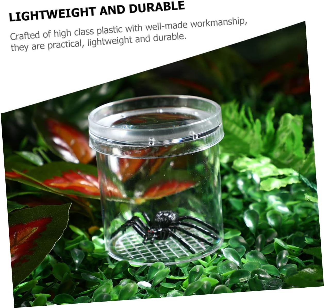 Ciieeo 20pcs Multi-Function Insect Observation Boxes with Ventilation System for Nature Enthusiasts Portable Magnifying Containers for Critters and Insect Viewing