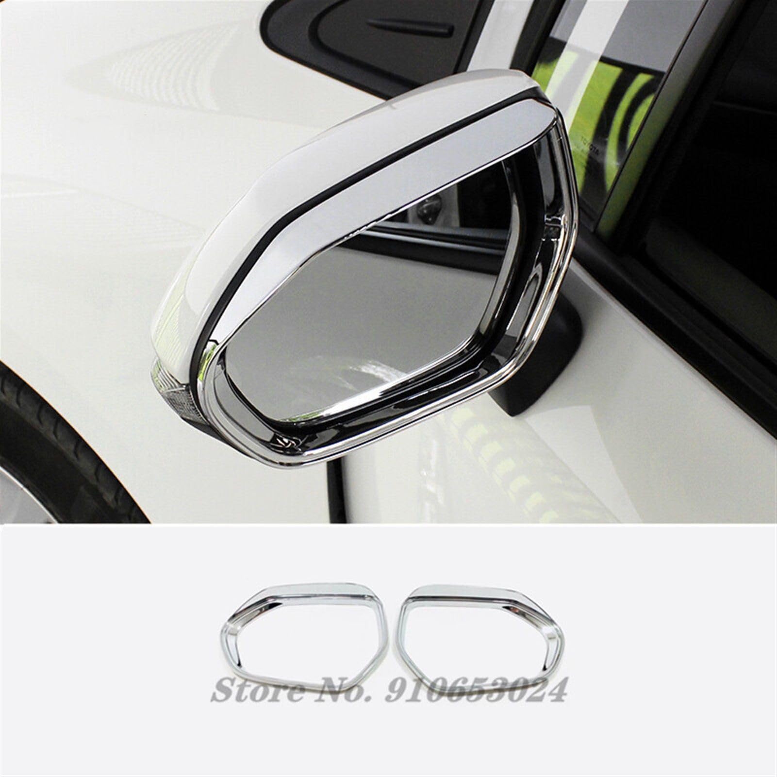 Espejo retrovisor for coche, bloque de lluvia, pegatina