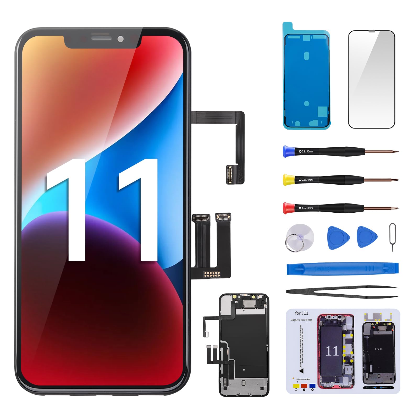 Amazon.com: CYKJGS for iPhone 11 Screen Replacement with Ear