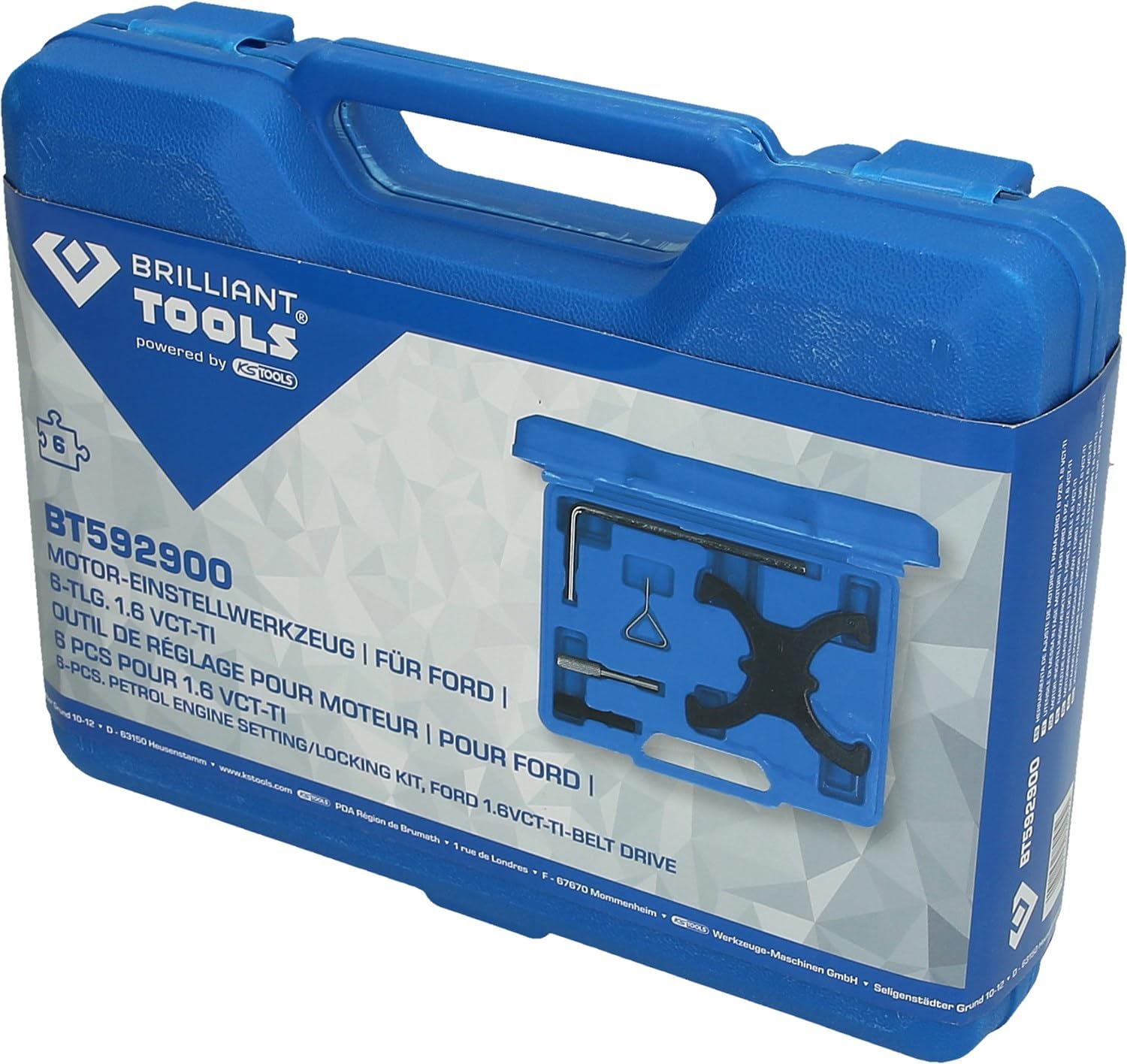 Brilliant Tools BT592900 Ford 6-piece set. 1.6 VCT-TI Engine Adjustment Tool Set