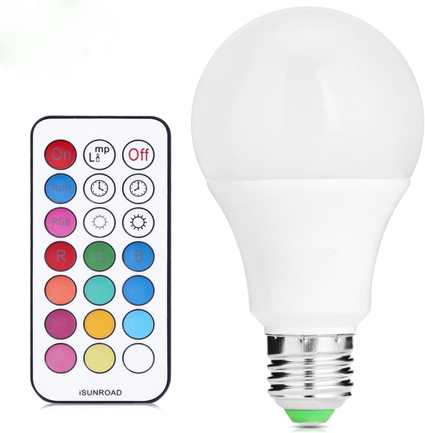 Bulbs, E27/E26 Dimmable RGB 10W Lamp Led Bulbs Colorful RGB