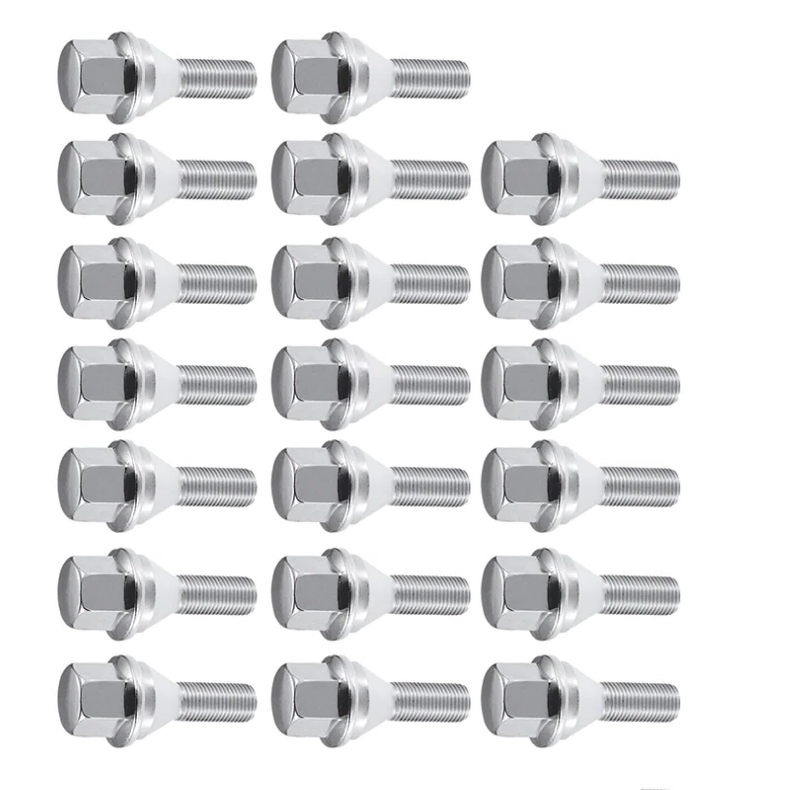 Bulloni Ruote Dell'auto Compatibile Con Jeep Per Cherokee 2014 2015 2016 2017 2018 Per Compass 2017-2023 OEM 6509933AA 20PCS Car Rim Wheel Lug Bulloni