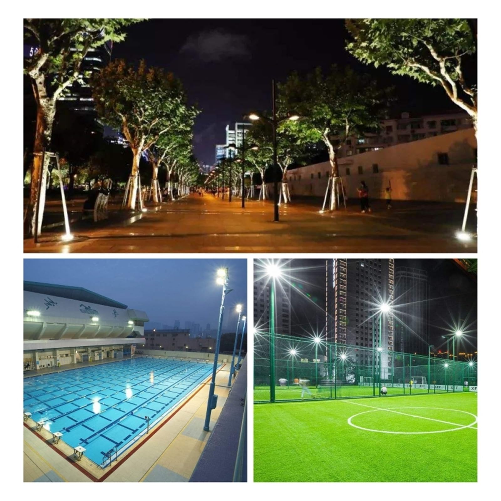 1/2/3 Uds 200W Reflector Led Luz De Inundación De Jardín Al Aire Libre Ip65 Foco Impermeable Focos LED Reflector Lámpara De Pared De Calle Focos LED(2 PCS)