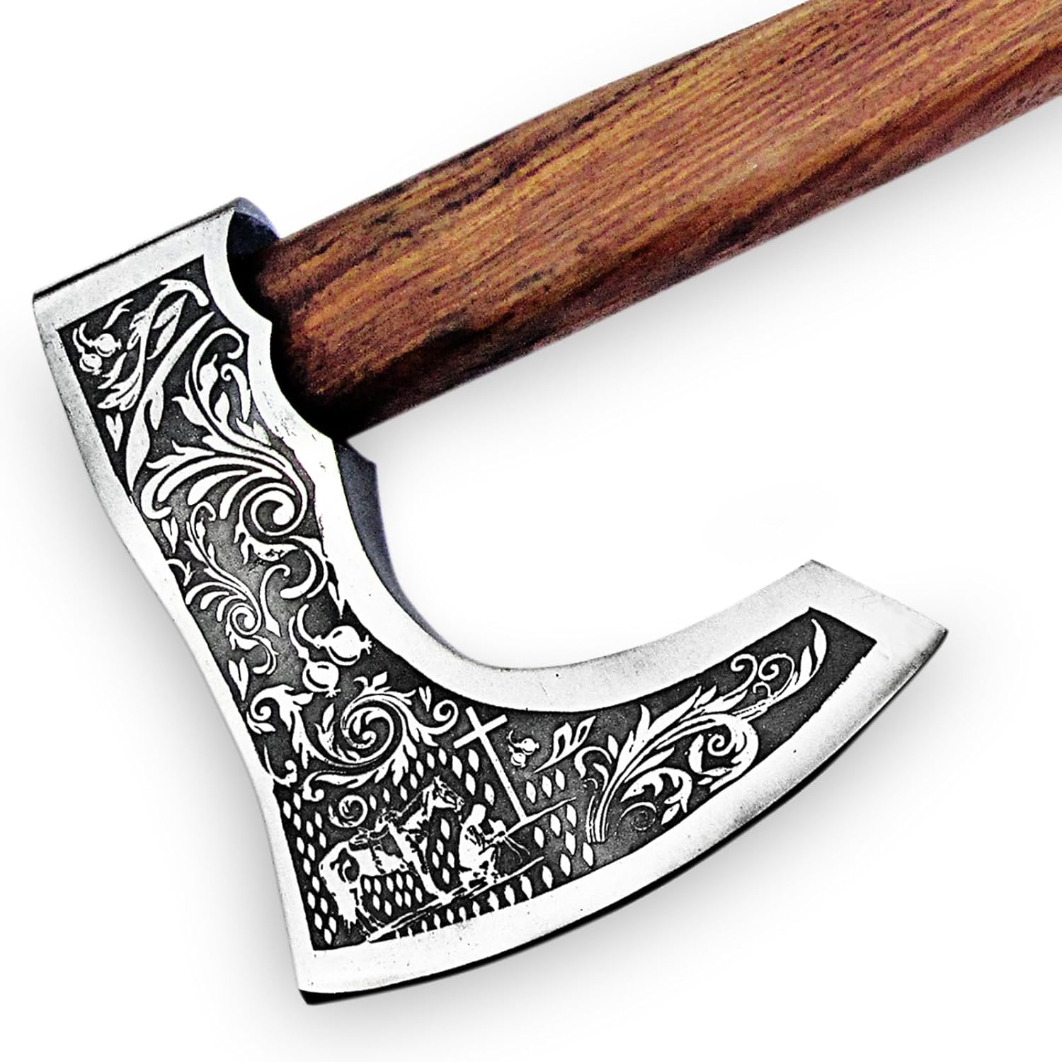Custom Handmade Viking Hatchet Axe Carbon Steel Bearded Axe - Camping Axes - Tomahawk Battle Axe - Estwing Ax - Axe with Leather Sheath - Ideal Gift for Men, Birthday for Him (9875)