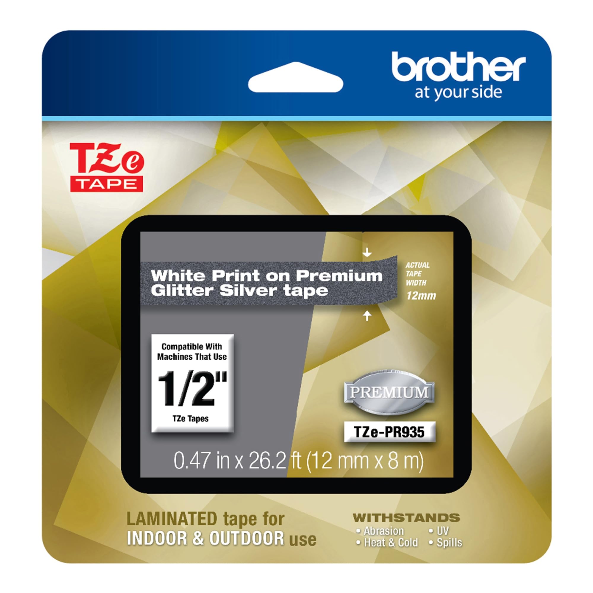 petitboutdepapierです Amazon.com: Brother Genuine P-Touch TZe-PR935 White Print on