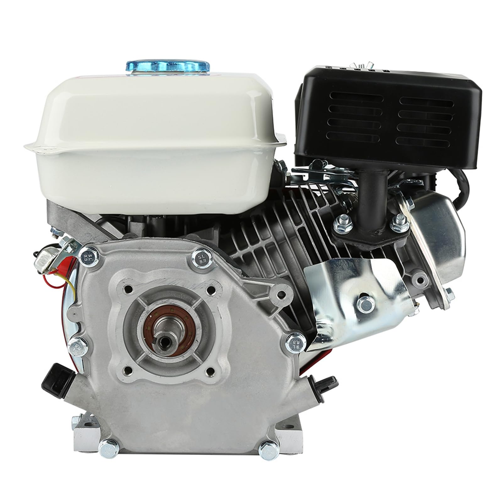 Motor de Gasolina OHV 168F de 4 Tiempos, 6,5 CV, Arranque Fácil, Funcionamiento Suave y Bajo Consumo de Aceite