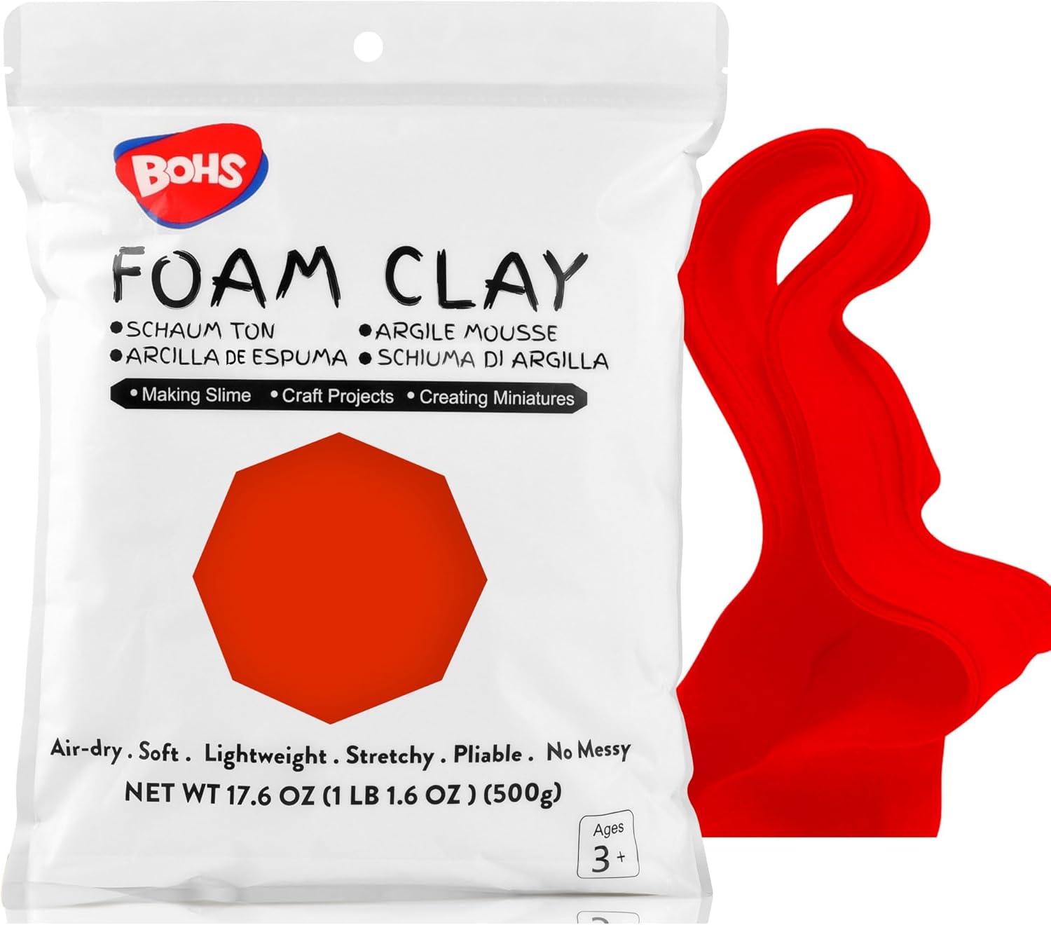 Air dry foam clay for faux dessert crafts