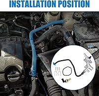 Vista 6 de 902-846 Carcasa de refrigerante de motor mejorada de aluminio con salida de agua y manguera compatible con Chevy Cruze 2011-2015, Sonic 2012-2020