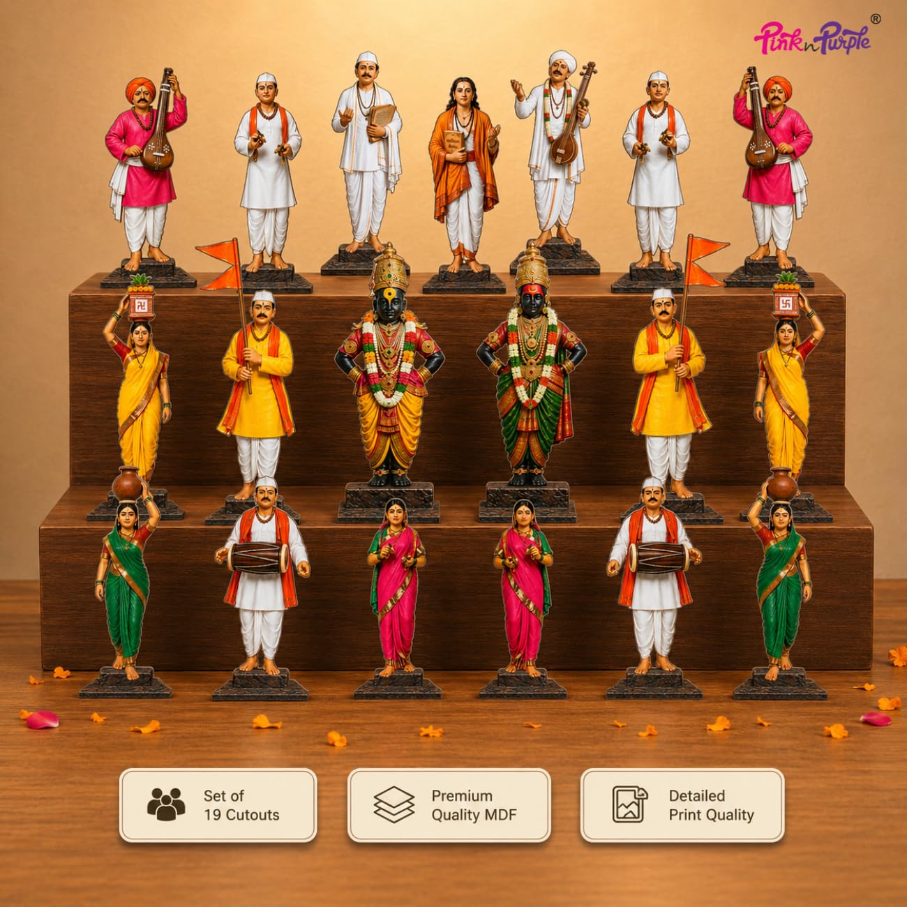 Varkari Wari Festival MDF Cutouts - Home Decor -3