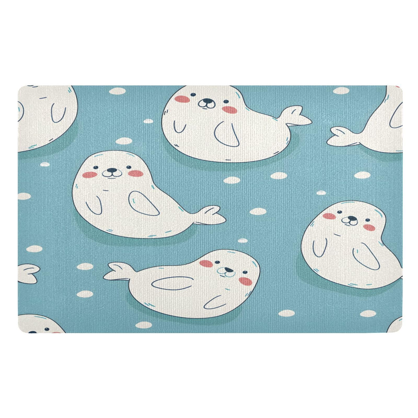 Paillasson d'interieur tapis antiderapant lavable absorbant dessin anime 50x80