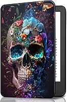 Vista 18 de Funda para Kindle básico de 6 pulgadas (11.ª generación), múltiples ángulos, piel sintética, delgada, con función de encendido y apagado automático