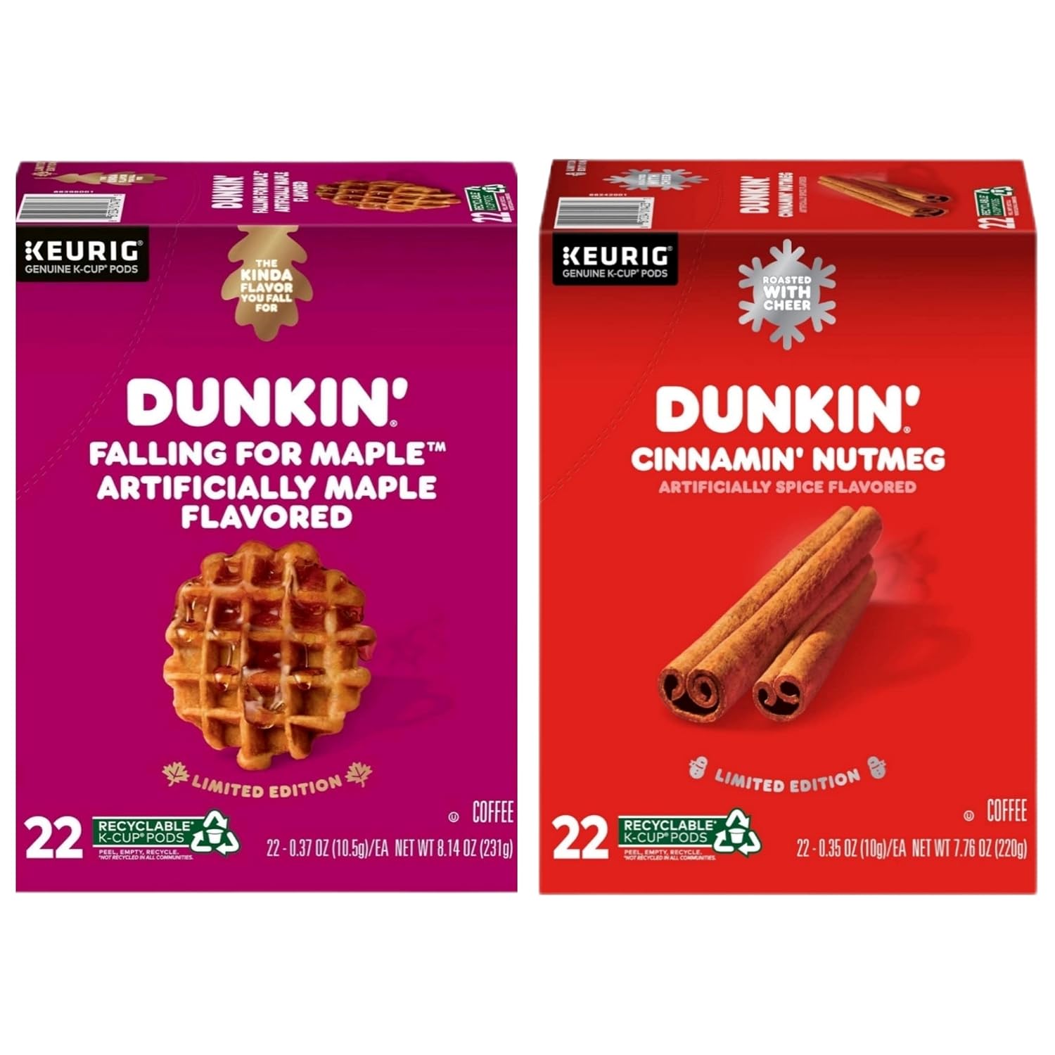 Dunkin Limited Edition Coffee K Cups 