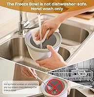 Vista 8 de Batidora Bonnor con soporte, batidora de cocina de 6 cuartos con pantalla táctil LED, batidora con cabezal inclinable de 11 velocidades