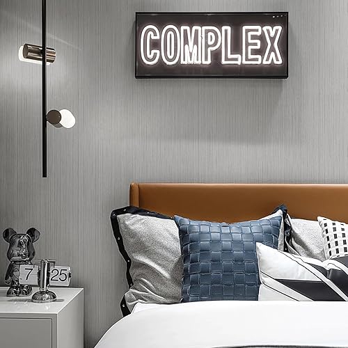 Miniatura 8 de Papel tapiz de tela de pasto gris para despegar y pegar, textura de papel de contacto de 15.7 x 120 pulgadas, papel tapiz vintage extraíble