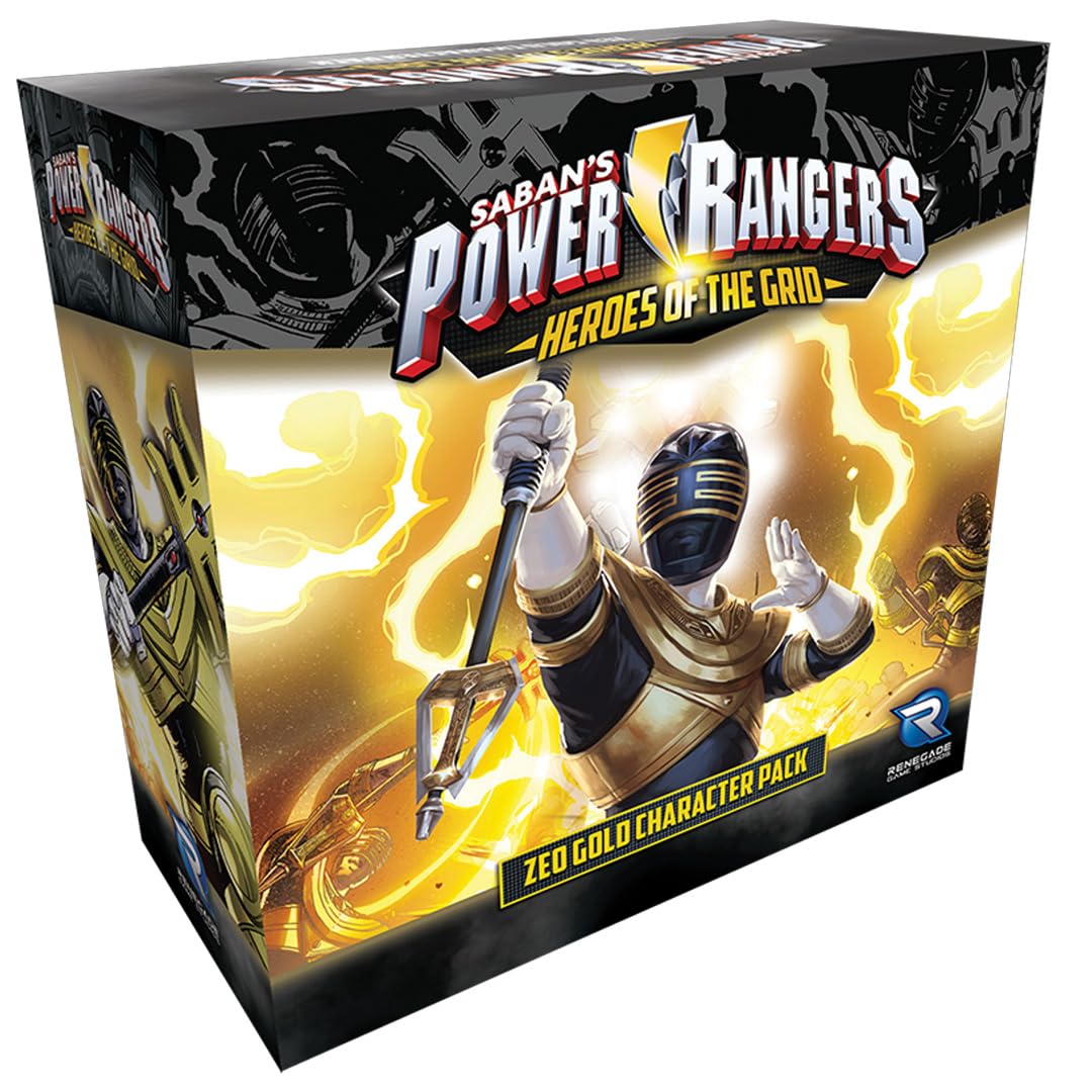 Renegade Game Studios | Power Rangers Heroes of the Grid Zeo Gold Character Pack | Strategic Cooperative Board Game | 2-5 Players | 45-60 Minutes