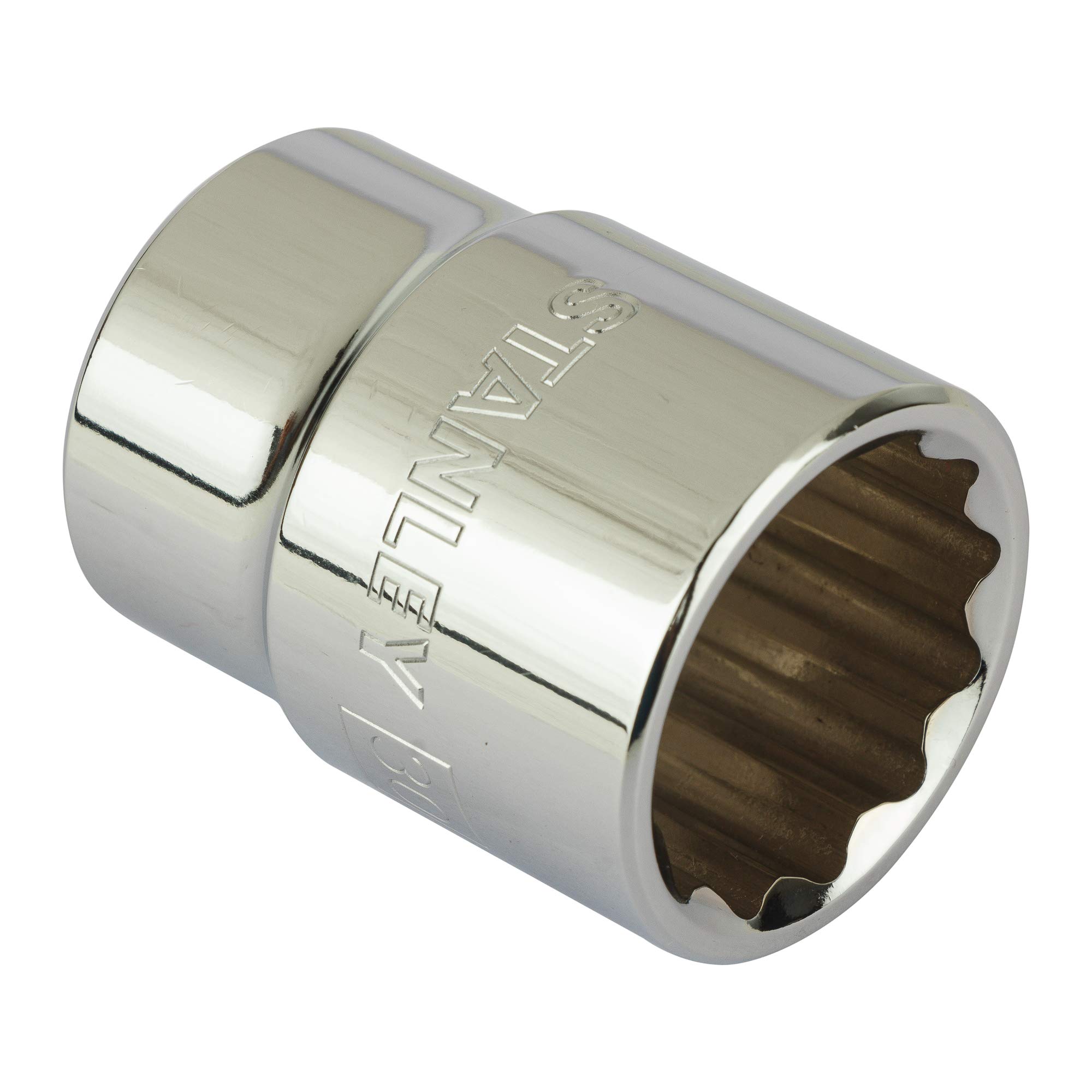 Stanley Chrome Vanadium Steel Stmt89630-8B 12 Point Standard Socket, 3/4'' Inch, 30Mm, Silver 2