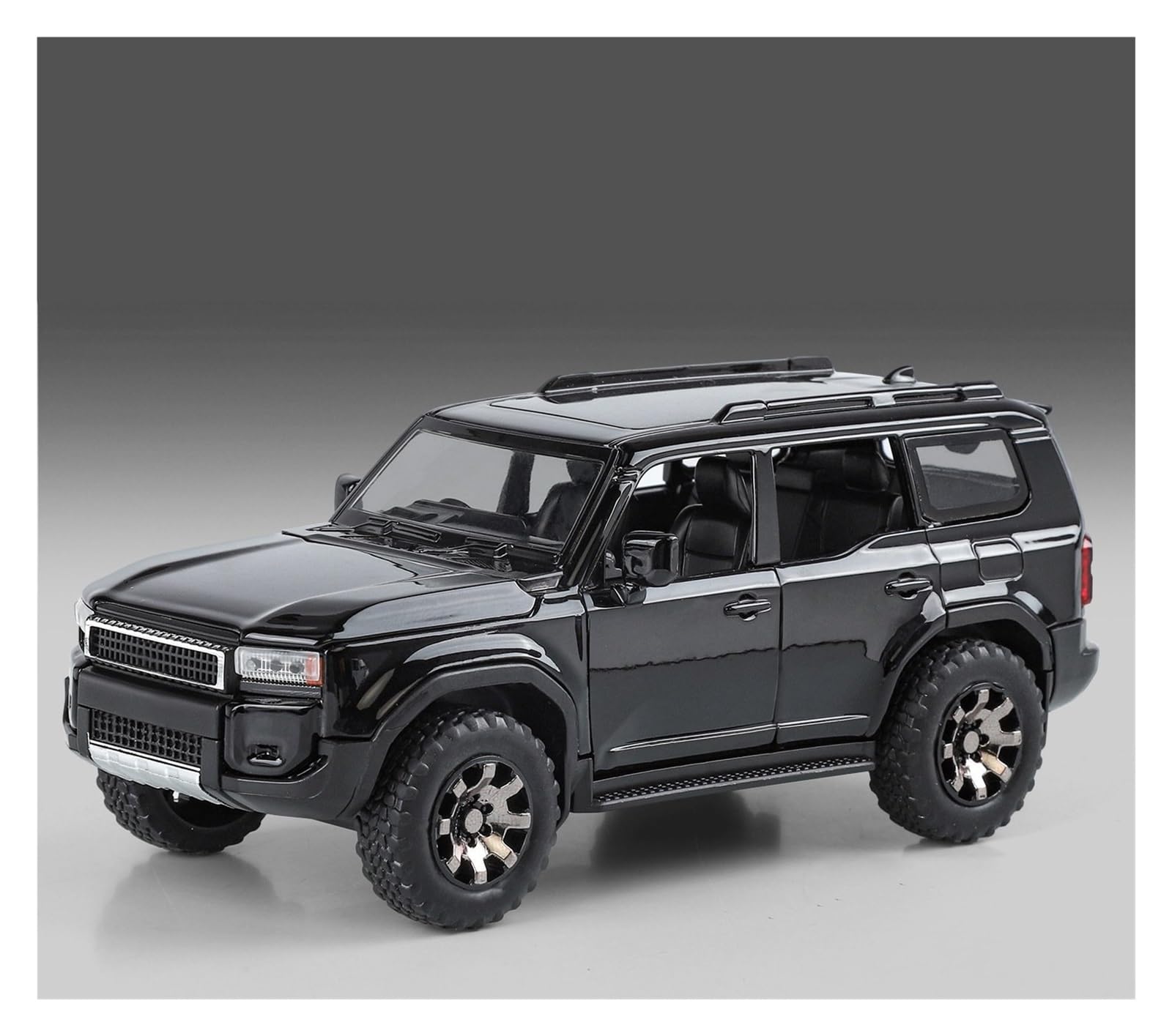 BANKOTO Diecast Car 1:32 For Toyota For Prado Diecast Metal Alloy Car Model Collection Collectible(Black)